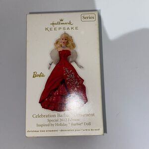 Hallmark Keepsake Red Special 2012 Edition Series Celebration Barbie Ornament OS